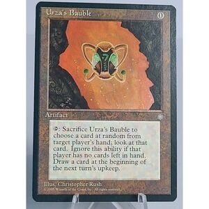 MTG Urza's Bauble Ice Age 1995 Black Border LP Artifact 0 Mana Christopher Rush